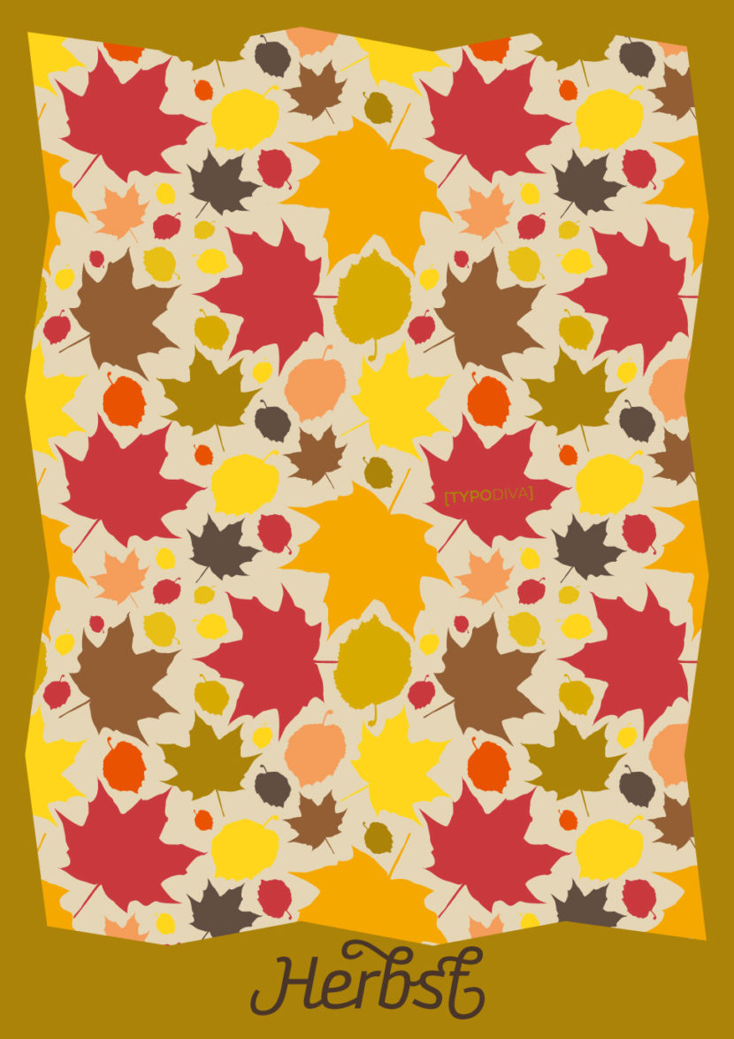 herbstzeit muster bunte blätter