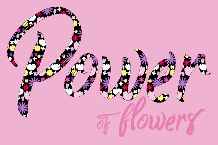 flower power als muster