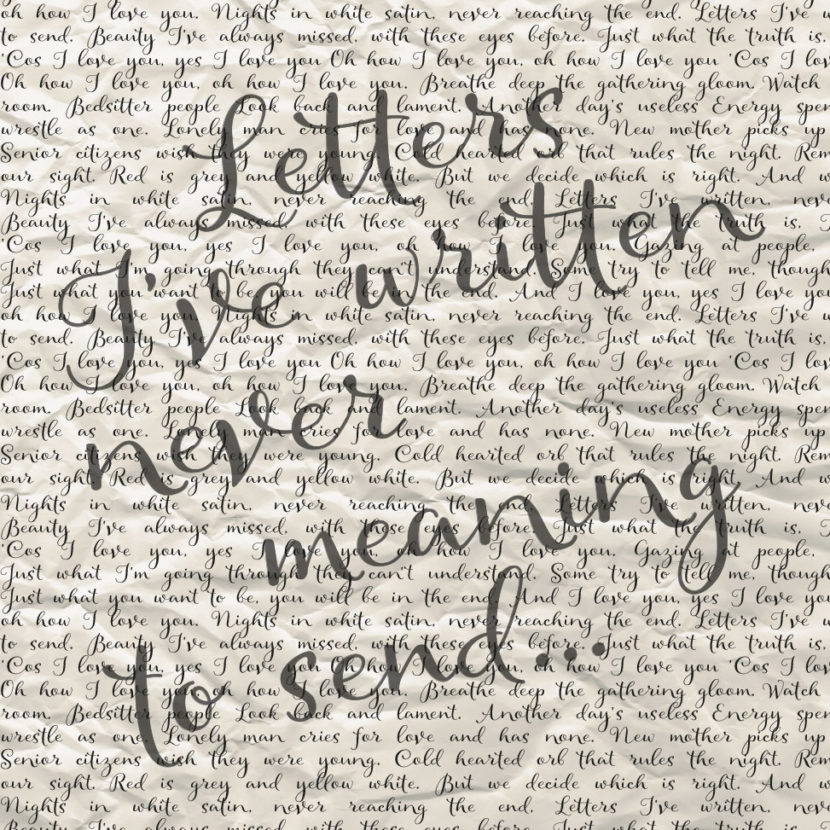 letters I’ve written song