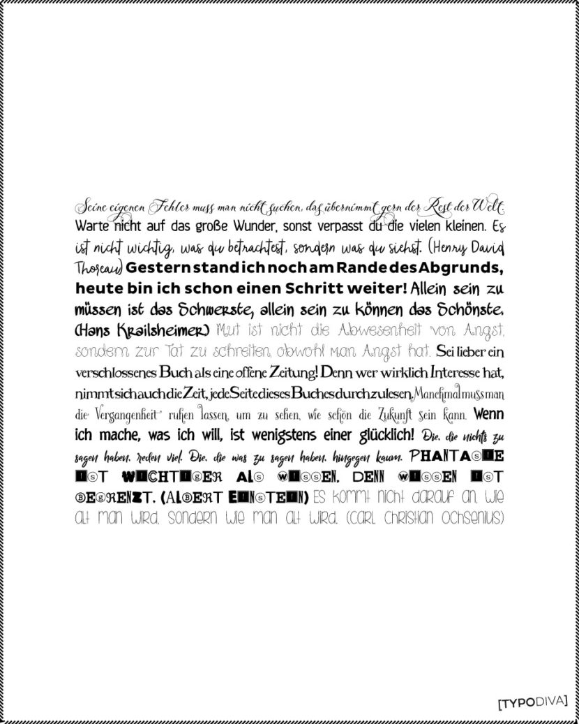 Sammlung diverser Sprüche und Zitate