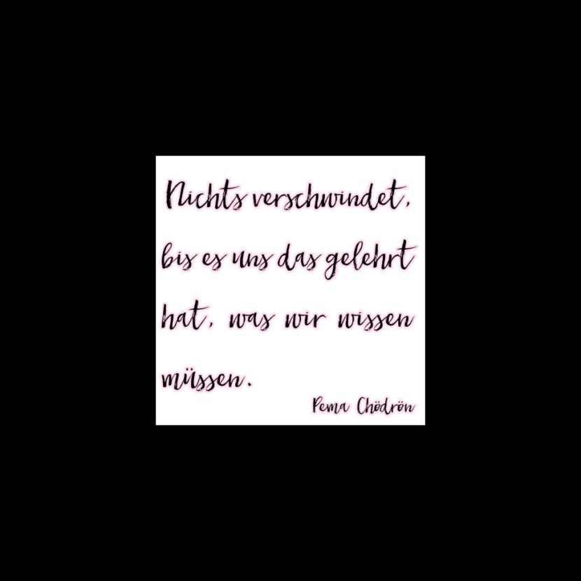 nichts verschwindet