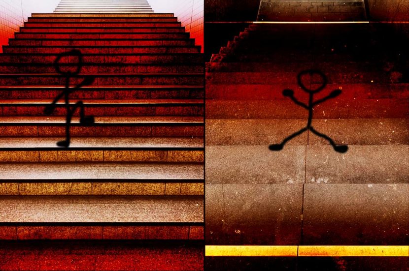 das leben ist eine treppe