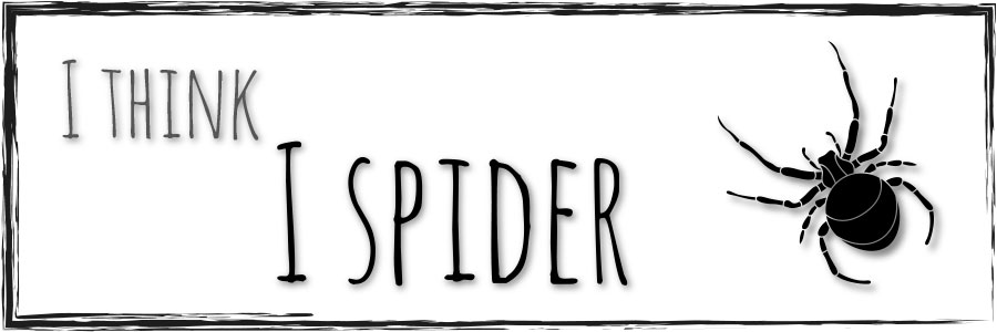 I think I spider – Ich glaub ich spinne. Illustration einer Spinne.