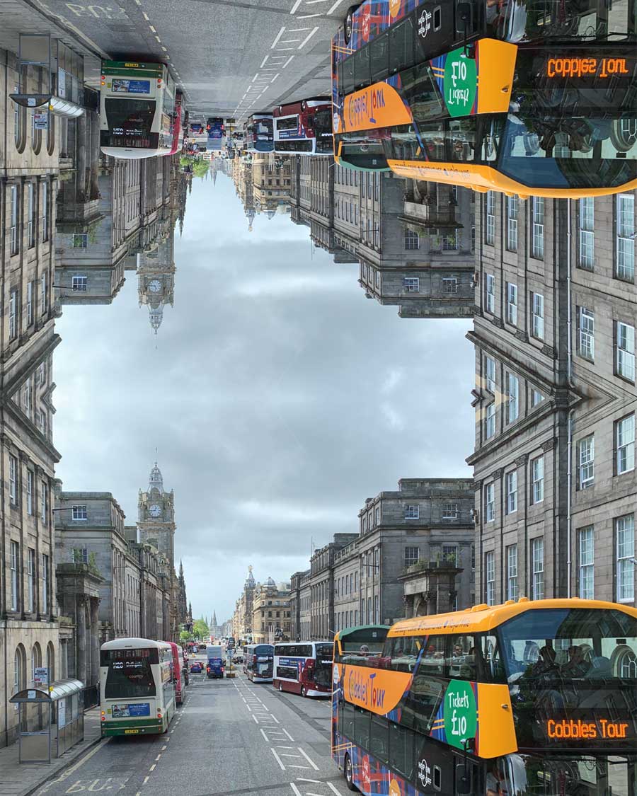 Edinburgh gespiegelt