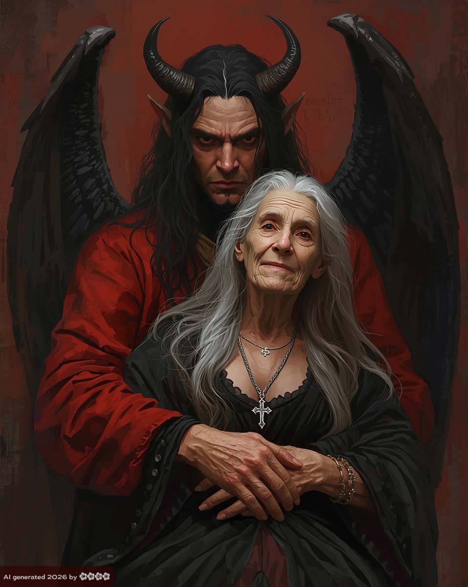 Mom in den Armen des Teufels